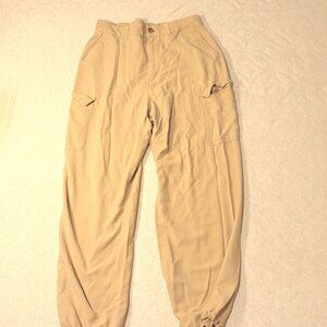 UNIQLO Women's Tan and Cream Trousers